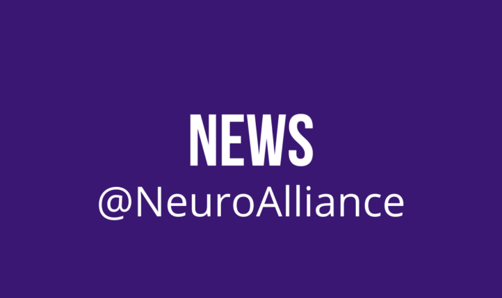 White text on a purple background: news @NeuroAlliance